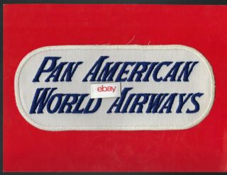 Pan American Wold Airways Cloth Back Mechanics Patch 1950 