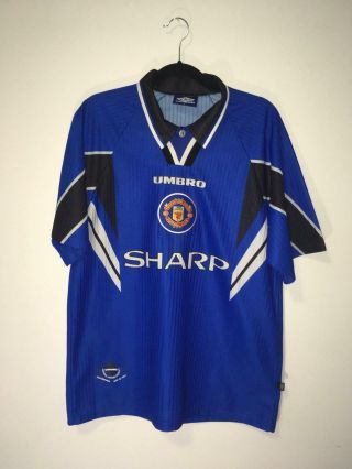 Manchester United 1996/1997 Third Football Shirt Soccer Jersey Umbro Red Devils