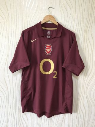 Arsenal 2005 2006 Away Football Shirt Soccer Jersey Vintage Nike Highbury