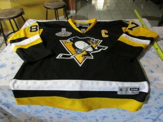 Sidney Crosby 87 Pittsburgh Penguins Reebok 2017 Stanley Cup Champs Jersey Xl