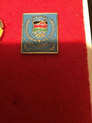 Beijing 2008 Olympics Games Malawi Noc Olympic Team Pin Limited Edition Of 150
