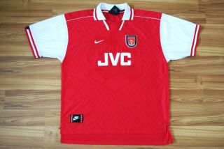 Arsenal Gunners 1996 - 1998 Nike Home Football Soccer Shirt Jersey Camiseta Xxl