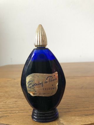 Vintage Perfume Evening In Paris Bourjois Eau De Toilette 2 Fl.  Oz.