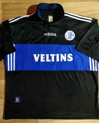 Adidas Fc Schalke 04 Eigenrauch 4 Away 1997 Mens Jersey Football Soccer Shirt