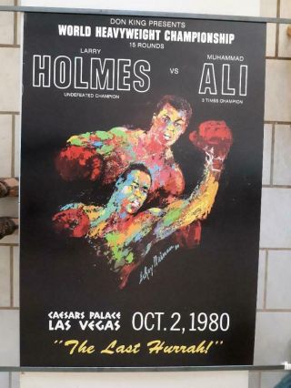 Holmes Vs Ali,  Boxing Heavyweight Fight,  Don King Presents,  Orig Poster 1980