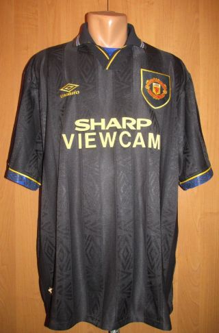 Manchester United 1993/1994/1995 Away Football Shirt Soccer Jersey Umbro Xxl 2xl
