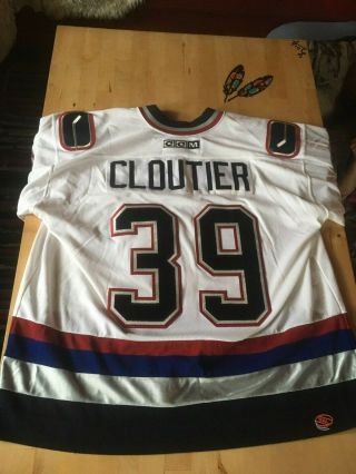 Ccm Vancouver Canucks " Cloutier 39 " Hockey Jersey Xxl