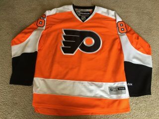 Jaromir Jagr Philadelphia Flyers Reebok 68 Orange Large Adult Men 