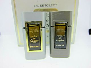Cartier Santos de Cartier 2 x 4 ml mini Toilette EDT & After Shave set 19Dec73 - T 2