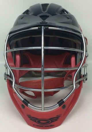 University of Arizona Wildcats Lacrosse Game Worn Helmet by Cascade 2