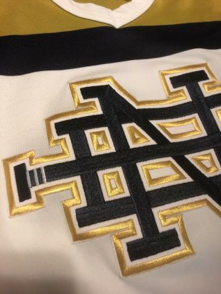 Notre Dame vintage Hockey Jersey Bauer Fighting Irish size XL Stitched 3