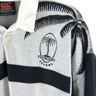 Rare Rugby Shirt Canterbury of Zealand XL Fiji Rugby Sevens 3
