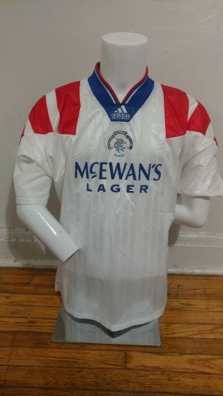 Adidas M/l 1992 - 94 Glasgow Rangers Away Soccer Football Jersey