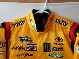 Official Chase M&M Nascar Ford Racing Kyle Busch Jacket Men ' s Sz Large EUC 2