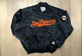 Vintage San Francisco Giants Satin Starter Jacket Size 2xl