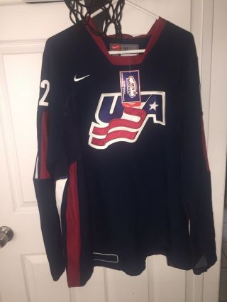 Nike Team Usa Iihf Stitched Olympic Hockey Jersey Men 