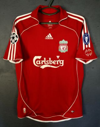 Rare Adidas Fc Liverpool 2006/2007 Uefa Home Soccer Football Shirt Jersey Size S