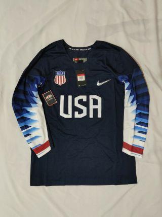 $130 Nike Hockey Jersey Iihf Team Usa United States Size S M L
