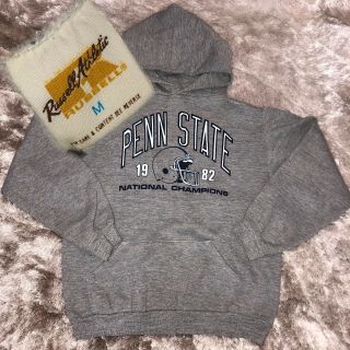 Vintage 1982 80s Russell Athletic Penn State University Football Champs Hoodie M