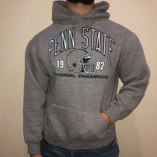 Vintage 1982 80s Russell Athletic PENN STATE University Football Champs Hoodie M 2