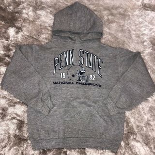 Vintage 1982 80s Russell Athletic PENN STATE University Football Champs Hoodie M 3