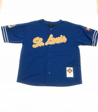 Retro St Louis Stars Negro League Baseball Museum Sewn Patch Jersey Size 2xl