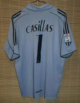 Real Madrid Spain 2005 2006 Shirt Jersey Maglia Adidas 1 Iker Casillas Size M/l