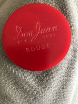 Rare Vintage Collectible Don Juan Rouge Makeup Hostess Red 40 
