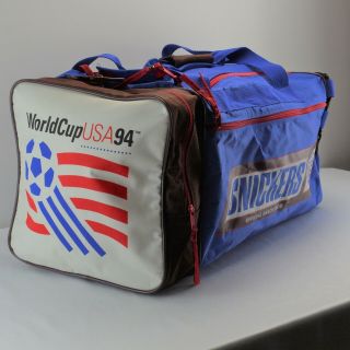 1994 Snickers World Cup Soccer Usa Official Snack Food Xl Duffel Gym Bag Case