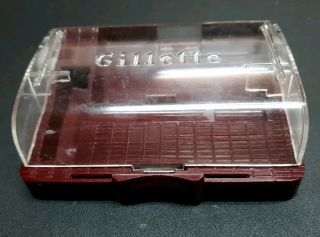 Vintage Gillette Red Tip Speed Safety Razor Case Only