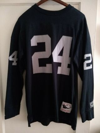 Mitchell & Ness Oakland Raiders Long Sleeve Jersey - Charles Woodson - Size L