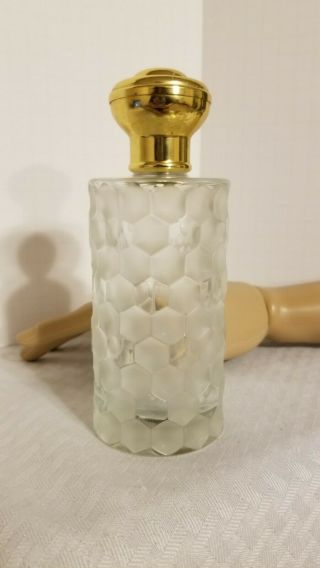 Vintage Step Paris Crystal Perfume Spray Bottle Glass Atomizer Scarce Honeycomb
