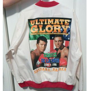 Mens Wear De la Hoya vs Chavez Ultimate Glory Fight Jacket Caesars Palace 1996 3