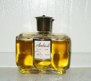 Vintage Ambush Dana Eau De Cologne 2 Oz Full Perfume Bottle Not Mini