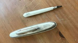 Antique Sterling Silver Nail Buffer And Nail Tool Handle