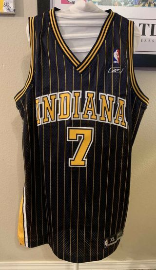 Reebok NBA Indiana Pacers Jermaine O ' Neal Sewn Jersey SZ XL Length,  2 Pinstripe 3