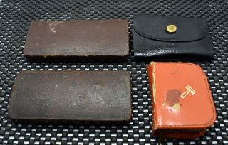 Vintage Gillette Double Edge Safety Razor Cases 1920 