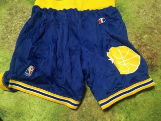 Vintage Champion Golden State Warriors Shorts Nba Size L 36 - 38 Blue 90s Usa
