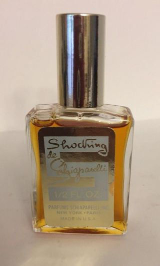 Vintage Shocking Perfume By Schiaparelli 1/2 Fl.  Oz Splash