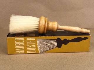 Vintage Barber Duster Brush No.  9298 Made In Usa With Box