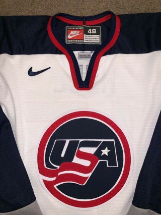 Brett Hull Team USA 2002 Olympics Hockey Jersey NIKE Men’s Size 48 XL 2