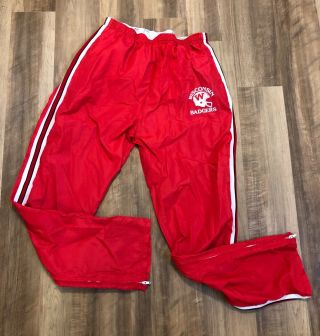 Vintage Authentic Wisconsin Badgers Football Warm Up Practice Pants - Size Xl