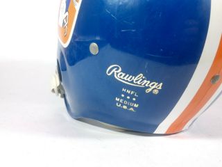 Vintage 1970 - 80s NFL Denver Broncos Football Helmet Rawlings HNFL Medium 2