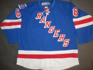 York Rangers Jaromir Jagr Blue All Stitched Hockey Jersey Men Xl 52