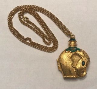 The Rajah’s Elephant Solid Perfume Pendant And Necklace Moon Drops Perfume