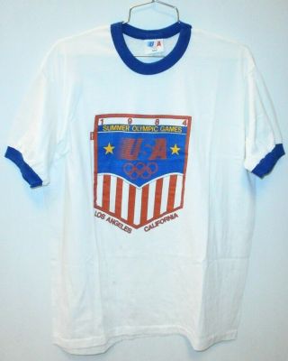 1984 Summer Olympic Games Los Angeles,  Ca Vintage T - Shirt