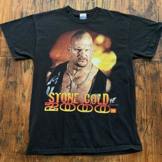 Vintage Wwf Wwe 2000 Stone Cold Steve Austin 3:16 Wrestling T - Shirt Medium M
