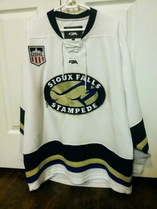 Sioux Falls Stampede Adult Hockey Jersey Size Large