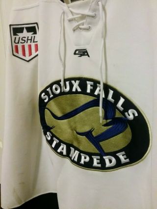 Sioux Falls Stampede Adult Hockey Jersey Size Large 2
