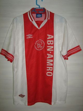 Ajax Amsterdam 1994 - 95 Home Shirt Umbro Jersey Size Xl